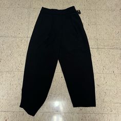 Size S2. Thicker Suit Pants. Very Comfortable, And Affordable! Black Wide Leg Bottoms For Daywear, Black Wide-leg Bottoms For Daywear, Black Tapered Leg Bottoms For Daywear, Black Trousers For Daywear, Black Pants For Spring Daywear, Elegant Black Bottoms For Daywear, Elegant Black Daywear Bottoms, Casual Black Pants For Daywear, Black High-waisted Pants For Daywear