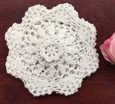 PRICES MAY VARY. White Crochet Lace Doily Set, handmade 6" round each piece, Set of 6 pieces Matching crocheted sunflower daisy placemats, table runners, dresser scarf, napkins, tablecloths, kitchen curtains and doilies in different sizes available Perfect for everyday use, holidays and special events-Valentine's Day, Easter, Mother's Day, Father's Day, Halloween, Thanksgiving, Christmas, New Year, Anniversary, Birthday Party, Wedding, Tea Party, House-warming, Bridal Shower, Baby Shower, Dream Crocheted Sunflower, Sunflower Daisy, Crochet Lace Doily, Round Crochet, Lace Runner, Lace Doily, Paper Doilies, Crochet Sunflower, Lace Curtains