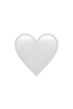 a white heart shaped object on a white background