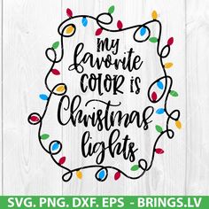 christmas lights svg cut file