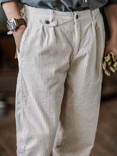 These pants achieve a classic nostalgia look with its relaxed, pleated silhouette and soft cotton corduroy. Throw a classic, '90s-inspired look into your pants drawer with these corduroy pants! Pleated Corduroy Pants, Vintage Corduroy Pants For Spring, Spring Tapered Leg Corduroy Bottoms, Classic Relaxed Fit Corduroy Bottoms, Spring Tapered Leg Corduroy Pants, Spring Corduroy Tapered Leg Pants, Classic Corduroy Tapered Leg Bottoms, Classic Wide Leg Corduroy Bottoms, Classic Wide Leg Corduroy Pants