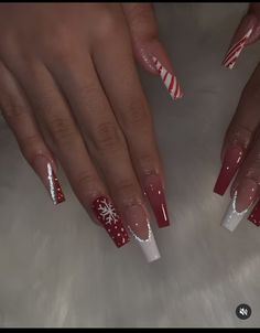 Winter Nails Acrylic, Simple Acrylic Nails, Acrylic Nails Coffin Short, Short Acrylic Nails Designs, Pink Acrylic Nails, Square Acrylic Nails, Xmas Nails