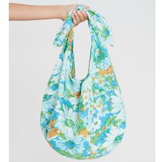 Your Go To Beach Bag, Hand Printed In Our Stand Out Gardone Floral Print In A Luxe Linen Fabrication, The Hanna Tote Bag Is The Perfect Holiday Essential For Your Next Summer Vacation. Floral Print Summer Bags, Green Floral Print Beach Bag, Spring Floral Print Shoulder Bag For Beach, Blue Spring Hobo Shoulder Bag, Summer Floral Print Shopping Bags, Vacation Floral Print Tote Shoulder Bag, Spring Beach Shoulder Bag With Floral Print, Floral Print Tote Shoulder Bag For Vacation, Summer Shopping Bags With Floral Print