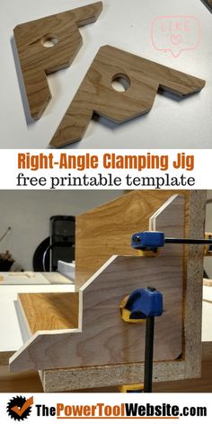 the right angle camping jig is free printable template for this woodworking project