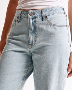 Elevate your denim collection with the Abercrombie & Fitch Women's Curve Love High Rise Loose Jean in Light Marble. These jeans are designed to flatter with a 10.5” high rise and a relaxed fit at the waist and hips, culminating in a loose, full-length leg. Perfect for those who seek both style and comfort, the Curve Love design offers extra room through the hip and thigh to eliminate waist gap, ensuring a perfect fit for curvier figures.

- Size: 30 SHORT
- Color: Light Marble
- Material: Lightw Light Wash Wide Leg Mom Fit Bottoms, Everyday Light Wash Bottoms, Light Wash Short Jeans, Light Wash Tapered Leg Bottoms For Everyday, Everyday Light Wash Tapered Leg Bottoms, Everyday Light Wash Straight Leg Jean Shorts, Light Wash Straight Leg Jean Shorts For Everyday, Summer Straight Leg Mom Fit Bottoms, Summer Mom Fit Straight Leg Bottoms