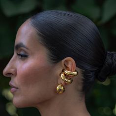 Earcuffs Earrings, Oversize Earrings, Big Gold Earrings, Big Earrings Gold, Ear Cuff Gold, Stud Drop Earrings, Big Statement Earrings, Small Drop Earrings, Ear Party