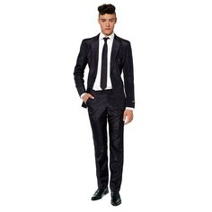 Click on this MEN'S GUIDE to find the perfect fit and more!Solid style. Look sharp in this men's Suitmeister solid suit and tie set.Includes: suit jacket, pants & matching tieJacket: padded shoulders, notched lapels, 2-button front, 5-pocket, long sleeves, regular-length jacket fits those between 5'8" and 5'11" tallPants: adjustable waistband, flat front, 4 pockets, zipper fly with hook & button closureFIT & SIZINGSlim fit features high arm holes, slightly narrow straight body and tapered leg op Fitted Long Sleeve Suit For Black Tie Events, Professional Fitted Business Sets, Fitted Professional Business Sets, Fitted Long Sleeve Set For Black-tie Events, Fitted Tuxedo With Flat Front, Suit Tie, Jacket Fits, Tall Pants, Pink Suit