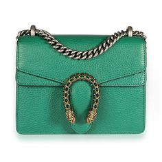 Gucci Green Leather & Crystal Mini Dionysus Bag 0.5lb Gucci Gucci Mini Dionysus Bag Green, Bags Gucci, Gucci Bags, Green Leather, Limited Time, Bag Lady, Shoulder Bag, Gucci, Crystals