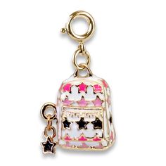 CHARM IT! - Gold Star Backpack Charm Cheap Gold Keychains With Charms, Star Backpack, Funshine Bear, Charm It, Backpack Charm, Girly Accessories, Gold Star, Gold Stars, Backpacks