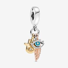 Fatima Hand, Charms Pandora, Bracelet Pandora, All Seeing Eye, Pandora Bracelet Charms, Pandora Charm, Bracelet Diy, Feather Charms, Pandora Bracelets