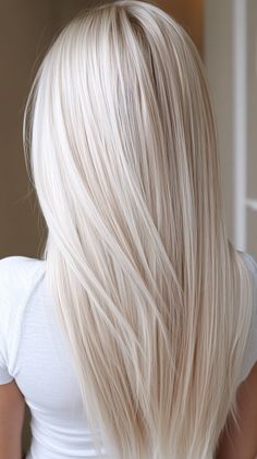 🍃 Define the Flawless Platinum Blonde Hair Color Ideas Platinum Blonde Hair Color Ideas | Extrao... Professional Tips, Silky Hair, Styling Tips, Protective Styles, Styling Tools