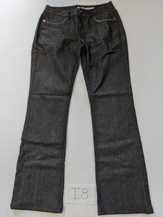 This listing is for a pair of women's jeans from DKNY. Color: black Size: 10. Bootcut 67% cotton, 32% polyester, 1% spandex. Measures approx. 15 1/2" across the waist when laying flat, inseam is 32 1/4", rise is 9", and leg opening is 9 1/4". Free shipping in the US. Item is in good condition and comes from a smoke-free home. International bidders are welcome.  Please click on the shipping tab and check cost before bidding.  Buyers are responsible for all duties, taxes, and customs fees. Payment Dkny Jeans Women, Women's Jeans, Black Jeans, Jeans Size, Women Jeans, Size 10, Spandex, Free Shipping, 10 Things