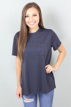 Back to Basics Jersey Knit Top: $28 Back To Basics, Knit Jersey, Knit Top, Tunic Tops