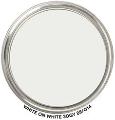 a white circular mirror with the words decorator's white o - ring