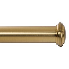 an image of a brass colored curtain rod