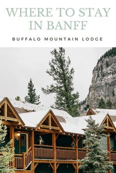 a couple of buildings sitting next to each other on a snow covered hillside with trees