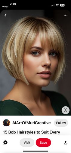 Bob Styles, Short Bob, Short Bob Hairstyles, Great Hair, Bob Hairstyles, Hair Cuts, Hair Styles, My Style, Hair