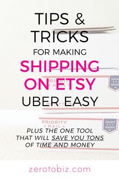 the text reads tips and tricks for making shipping one - by - one appear to be easy