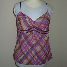 Brand Nwt Women's Dressy Camisole In A Size Large. Tag Reads: Plum Wtrclr. Purple Beads Around Double Trim. See Photos 6 & 8 For Closer Look. Attached Underlay Material. See Last Photo. Smoke Free/Pet Free Home. Sellers' Notes: U.P. Women's Tops/Sweaters/Box #1. Inv. 001. Updated 4-30-23. Spring Sleeveless Lined Top, Stretch Sleeveless Lined Tops, Fitted Lined Casual Tops, Sweater Box, Purple Beads, Women's Tops, Sweater Top, Plum, Camisole Top