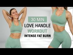 30 Min LOSE LOVE HANDLE | Intense Fat Burn | All Standing - No Jumping, ... Love Handle Workout Gym, Abs And Waist, Lose Love Handles, Walk Dance, Thigh Workouts, Standing Workout, Get Back In Shape, Love Handle Workout