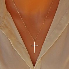 Cheap Gold Cross Jewelry, Cheap Cross Chain Necklaces, Cheap Clavicle Chain Cross Jewelry, Cheap Cross Chain Necklace, Cheap Cross Necklaces For First Communion, Cheap Cross-shaped Chain Jewelry, Cheap Cross Necklace For First Communion, Cheap Metal Chain Necklace With Cross Pendant, Cheap Dainty Cross Jewelry