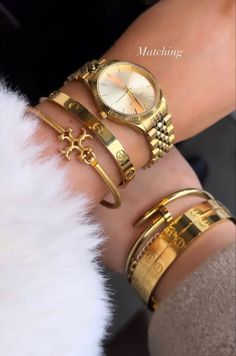 Watch Bracelet Combo, Female Watches, Wrist Stack, Jewelry Stacking