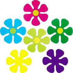 PRICES MAY VARY. Mini retro flower cutouts: the package comes with a set of 60 pieces flower shaped cutouts in total, there are 6 colors, each color contains 10 pieces of flower cutouts, enough to meet your needs Double-side printed: the retro flower cutouts are made of paper card that is printed on both sides, the bright color on the flowers is not easy to fade, can use for a long time Dimension: these flower shaped cutouts measure approx. 11 cm/ 4.33 inches in diameter, moderate in size and wi Flower Stencil Patterns, Hippie Party, Hippie Room Decor, Hippy Room, Flower Magnets, Craft Home, Estilo Hippie, Hippie Flowers, Flower Stencil