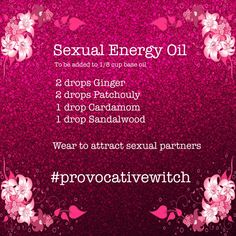 Essential Oil Blends For Seduction, Libido Spell, Love Oil Recipe Witchcraft, Come To Me Oil Recipe, Oils For Spells, Essential Oil Roller Bottle Recipes