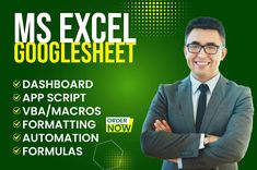 "Smart Excel Solutions Tailored for You – Faster, Cleaner, and Error-Free!"

📊 Transform Your Excel Challenges into Seamless Solutions!

With 14+ years of expertise, I provide professional spreadsheet solutions, from advanced formulas and dynamic dashboards to data cleaning and automation. Whether it's fixing errors or building custom layouts, I make your data work smarter, not harder.

🚀 Why Choose Me?
✔ Custom Spreadsheets
✔ Advanced Formulas
✔ Dynamic Dashboards
✔ Data Cleaning & Formatting
✔ Automation with VBA & Scripts

Let’s streamline your work and save you time! 💡

👉 Click "Order Now" or DM me today!

#ExcelExpert #DataCleaning #SpreadsheetAutomation #ExcelFormulas #LinkedInMarketing