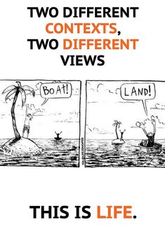 two different views of the same cartoon