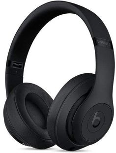 the beats on ear headphones are black