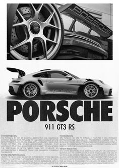 Car Wallpaper Minimalist, Porsche Wall Poster, Porsche Gt3rs Poster, Car Posters Wallpaper, Porche Posters, Porsche Gt3 Rs Poster, Vintage Car Poster Design, Car Poster Design Ideas, Black Porsche Aesthetic