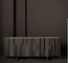 the sideboard is designed to look like it has been made out of wood and metal