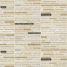 an old newspaper page with words on it