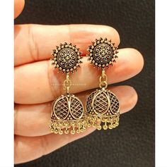 Earrings for women. Antique Earrings. Jhumka. Indian Fashion Earrings. Antique Earrings Jhumka, Earrings Indian Traditional, Traditional Jhumka, Jaipur City, Copper Earrings Handmade, Jhumkas Earrings, Earrings Jhumka, Recycled Earrings, Oxidized Earrings