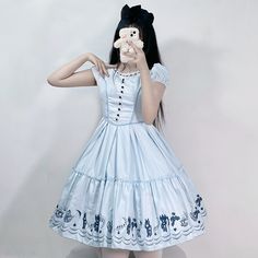 Alice Costume Halloween Lolita Dress
What you’ll get:
Dress,Headwear
Size Chat： Alice In Wonderland Disneybound Casual, Alice In Wonderland Tea Party Outfit, Wonderland Clothes, Carnival Outfit, Alice Costume, Alice Dress, Alice In Wonderland Dress, Wonderland Dress, Alice In Wonderland Costume