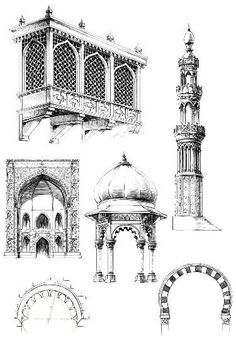 some architectural drawings from around the world