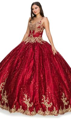 Glitter tulle quinceanera ball gown with gold coil lace embroidery and rhinestone embellishments Rose Gold Quinceanera Dresses, Rose Gold Quinceanera, Rose Gold Fabric, Special Ocassion Dresses, Quinceanera Dresses Gold, Neck Wedding Dress, Satin Tulle, Prom Designs, Designer Prom Dresses