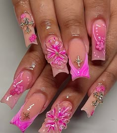 Beginners Nail Art, Nail Art Short Nails, Make Nail Art, Nail Art Designs Easy, Nail Art Easy, Acrylic Nail Set, Punk Nails, Long Acrylic Nail Designs, Diy Acrylic Nails