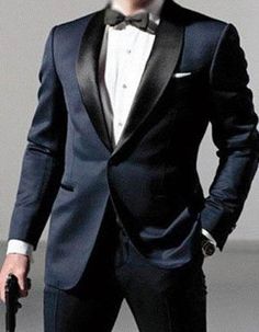 Blue Long Sleeve Tuxedo For Wedding, Blue Tuxedo Blazer For Black-tie Events, Fitted Long Sleeve Tuxedo For Black Tie Events, Fitted Blue Blazer For Black-tie Events, Blue Fitted Blazer For Black-tie Events, Slim Fit Tuxedo Blazer For Party, Elegant Blue Tuxedo For Black-tie Events, Elegant Blue Party Suit, Fitted Blue Tuxedo For Black-tie Events