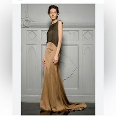 Nwt E16-5 Elegant Brown Maxi Skirt For Party, Elegant Brown Skirt For Evening, Elegant Brown Evening Skirt, Elegant Evening Brown Skirt, Chic Evening Skirt In Brown, Chic Brown Evening Skirt, Elegant Brown Maxi Skirt, Elegant Brown Flowy Maxi Skirt, Elegant Flowy Brown Maxi Skirt