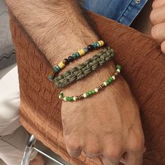 Mens Multilayer Paracord Gemstone Bracelet Aesthetic Tribal - Etsy Magnetic Wristband, Bracelet Aesthetic, Boho Men, Braid Designs, Beautiful Gift Wrapping, Macrame Bracelets, Handmade Boho, Boho Bracelets, Bracelet Stack