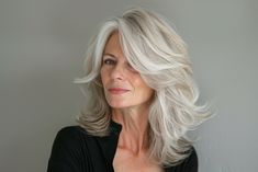 From chic bobs to soft layers, these styles enhance natural beauty while considering hair's changing texture. Hairstyles For Women Over 60, Beautiful Gray Hair, Hairstyles For Women Over 50, Silver Hair Color, Hair 2024, Long Gray Hair, Haircuts For Medium Hair