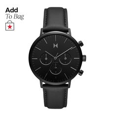 in stock Gray Hour, Panther Black, Leather Strap Watch, Three Hands, Black Stainless Steel, Black Watch, Minerals Crystals, Panther, Leather Straps