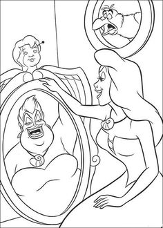 an image of cartoon characters from the disney animated movie beauty and the beast coloring pages