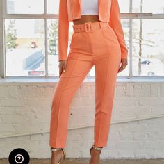 Show ‘Em Who’s Boss In Our High-Waisted Tailored Trousers. Featuring A Detachable Thick Waist Belt For A Tailored Fit. Never Worn Pockets On Both Sides Polyester Fit True To Size Trousers Are 90cm In Length Uk 6, Us 2 Fitted Trousers Jumpsuits For Workwear, Fitted Trousers Style Jumpsuits For Workwear, Fitted Trousers Jumpsuits And Rompers For Workwear, Fitted Cropped Pantsuit For Spring, Spring Cropped Fitted Pantsuit, Fitted Party Bottoms With Belt, Fitted Jumpsuits With Belt For Spring, Trendy Fitted Bottoms With Belt, Cropped Pants With Belt Loops For Spring