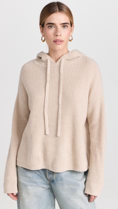 Jenni Kayne Cashmere Fisherman Hoodie | Shopbop Jenni Kayne, Gq, Ribbed Knit, New Arrivals, Cashmere, Free Shipping