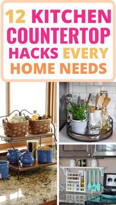 kitchen counter top hacks every home needs to have in their cupboards and shelves