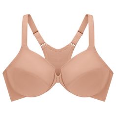 It's everything you need in an everyday bra — easy to get in and out of, underwire support in the front and smoothing support in the back — and nothing you don't want. No wire poke. No creasing. No strap slippage. Just all-around smoothing support. Everyday Full Coverage Padded Nursing Bra, Everyday Full Coverage Bra With Padded Cups, Everyday Full Coverage Padded Bra, Supportive Underwire Bra In Beige, Beige Underwire Bra With Moderate Coverage, Beige Full Coverage Padded Bra, Beige Padded Full Coverage Bra, Supportive Full Cup Bra With Moderate Coverage, Supportive Full Coverage Everyday Bra