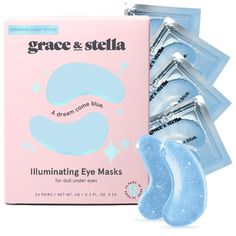 Grace and Stella Award Winning Under Eye Mask (Blue, 24 Pairs). Reduce Dark Circles, Puffy Eyes, Undereye Bags, Wrinkles. Gel Under Eye Patches, Vegan Cruelty-Free Self Care. Your Under Eye Skincare Routine for Dark Circles - Eyes are the first thing people notice. Feel confident and look your best, refreshed, awake, youthful, and brightened by adding these under eye patches into your daily self-care routine. Tighten Under Eye Skin, Undereye Bags, Under Eye Patches, Under Eye Wrinkles, Reduce Dark Circles, Eye Wrinkle